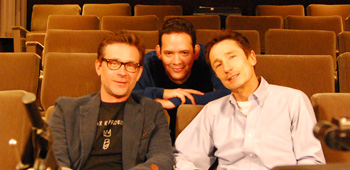 Roger Lay, Jr. with Connor Trinneer and Dominic Keating