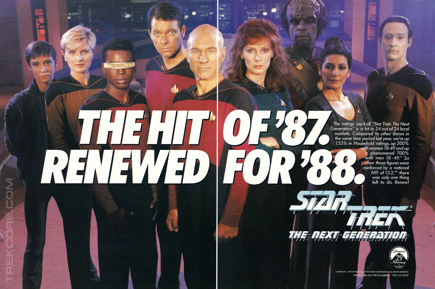 Crew Cast (1987) The Star Generation Next Trek: and Every Star