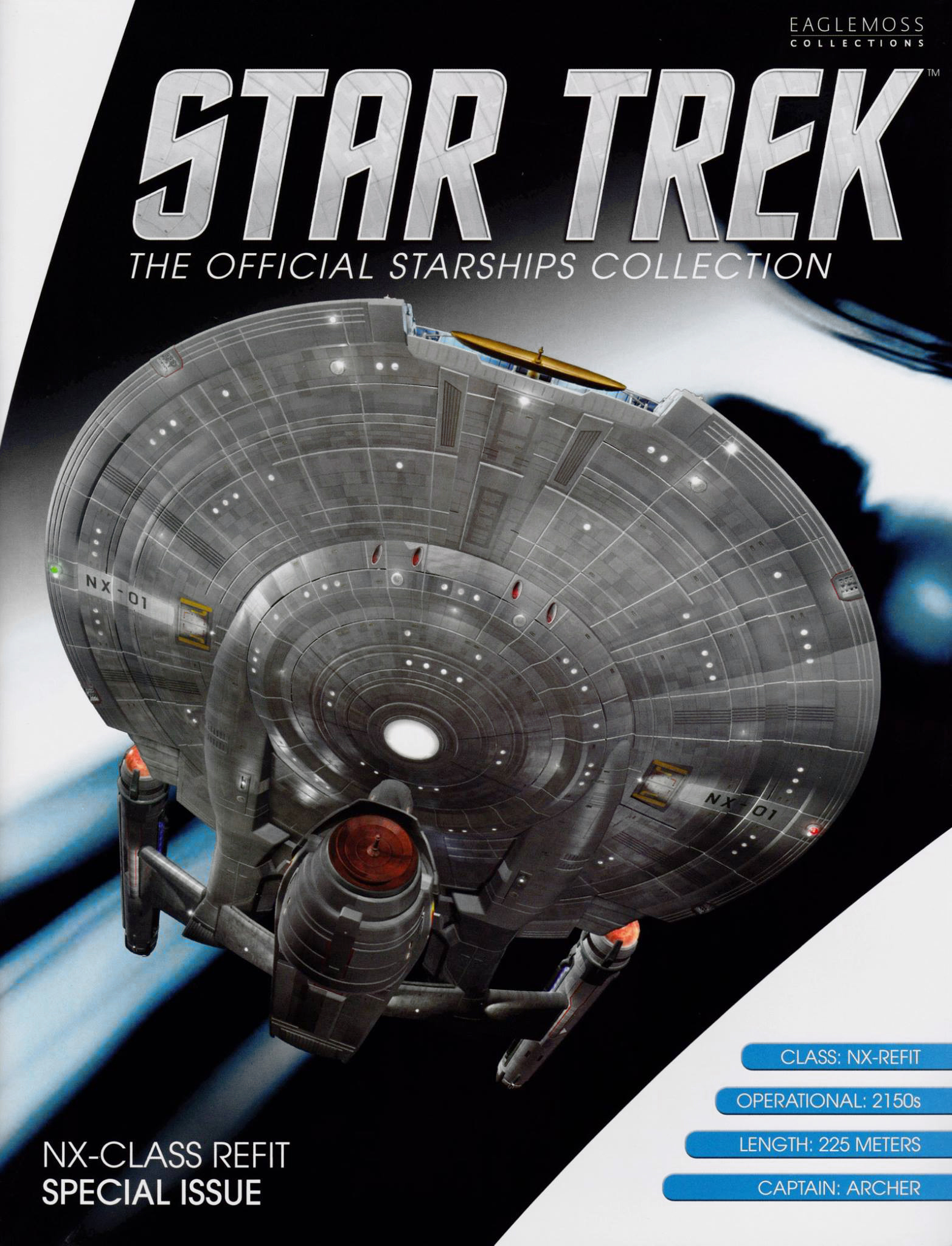 Enterp Star Trek Enterprise NX-01 REFIT Umbau Eaglemoss 18 cm Sonderausgabe S.S 