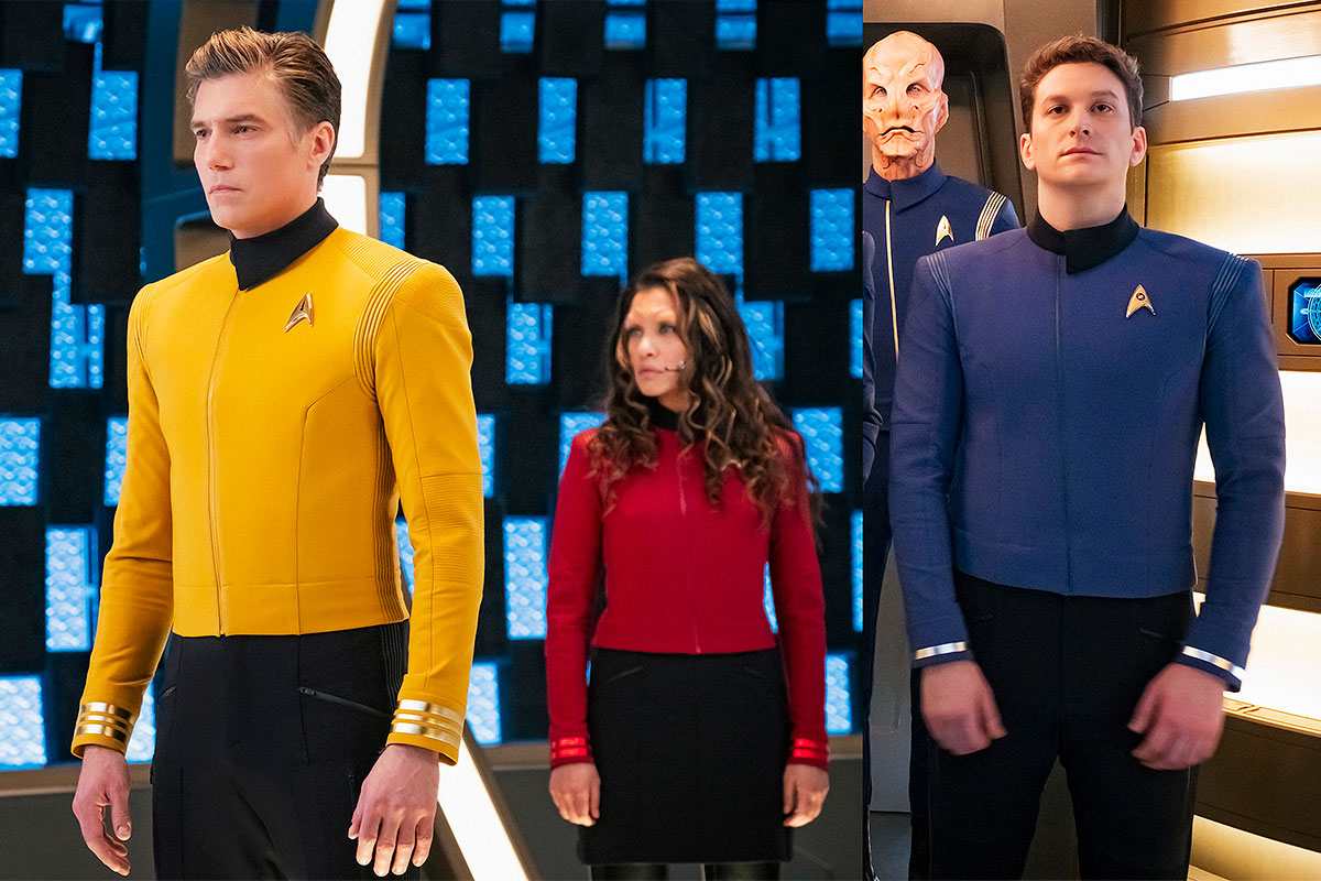 Star Trek Discovery Season 2 Starfleet Commander Nhan Red Uniform Pin Costu...