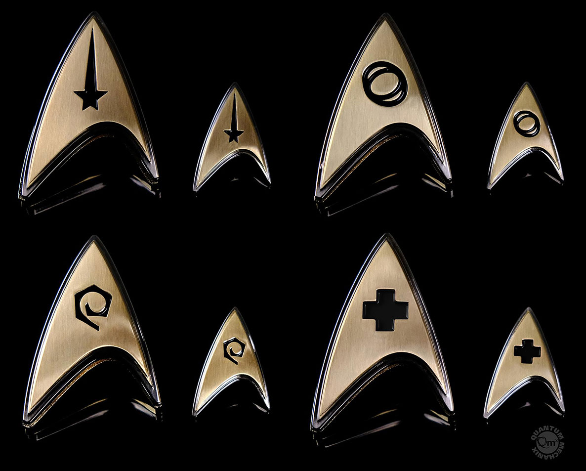 QMx Star Trek Discovery Magnetic Badge Command 