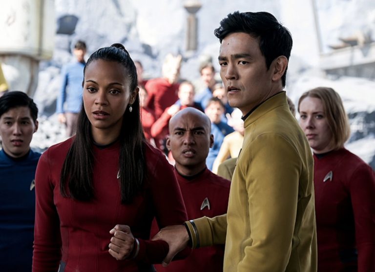 Uhura and Sulu Lead in New STAR TREK BEYOND Photo