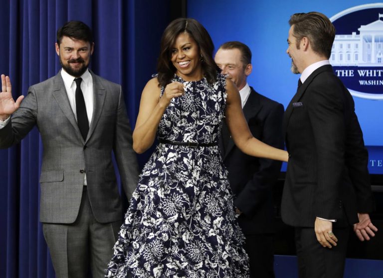 Michelle Obama and STAR TREK BEYOND  Actors Host White House Screening