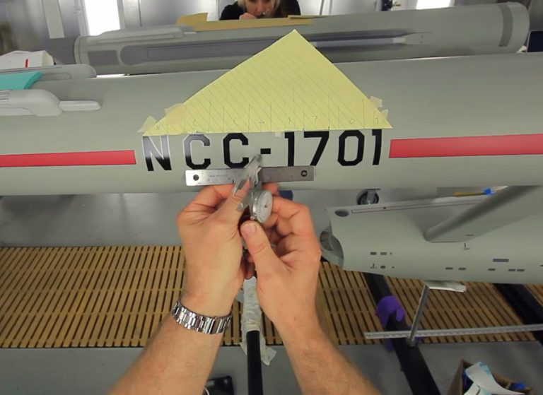 ILM’s Bill George Shares Video of Intricate USS Enterprise Model Repainting Process