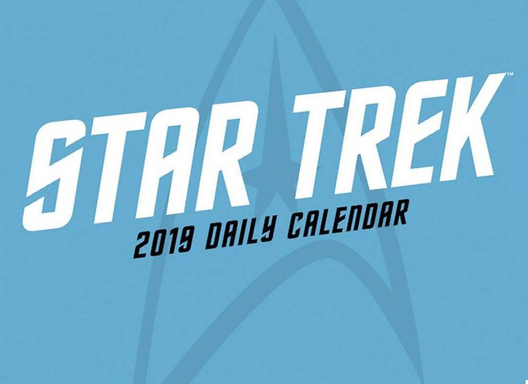 Previews of Six 2019 STAR TREK Calendar Options