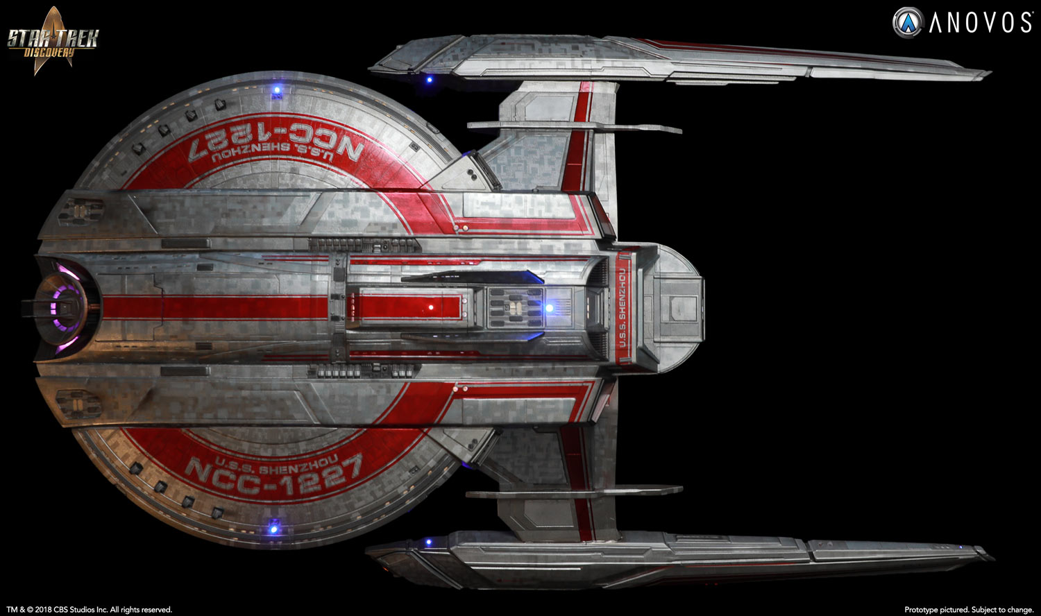 USS SHENZHOU IMPULSE AND NACELLE FIX DECALS NO MODEL Star Trek EAGLEMOSS 