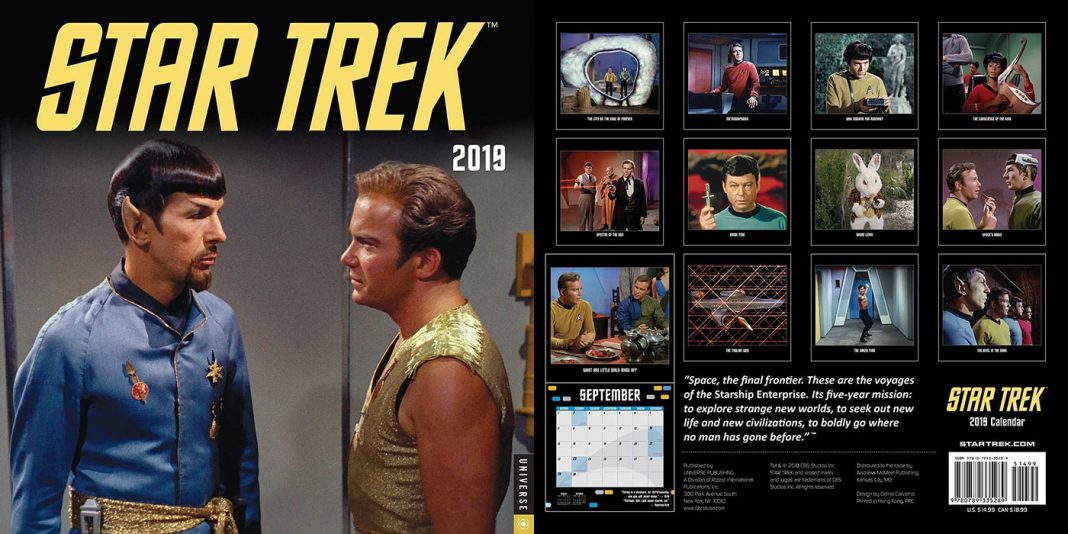 DISCOVERY Enterprise Design in 2019 STAR TREK Calendar •