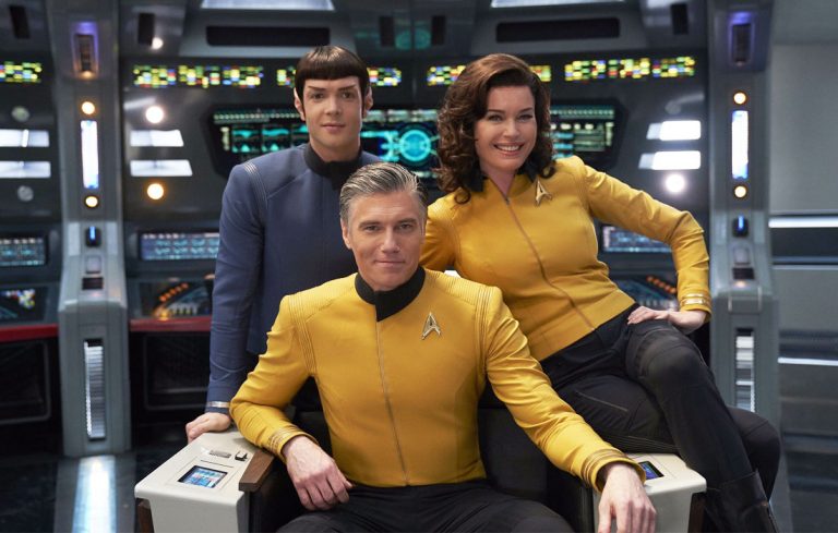 Captain Pike, Lieutenant Spock, and Number One Return for STAR TREK: STRANGE NEW WORLDS