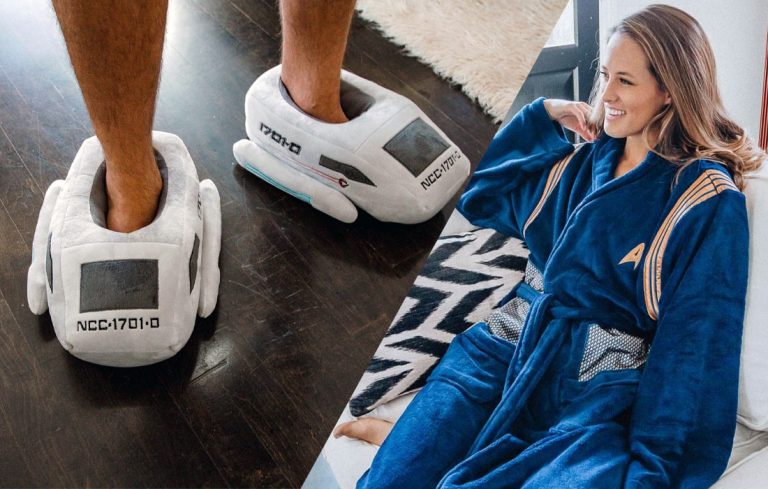 Keep Warm This Winter in Ukonic’s New STAR TREK Starfleet Uniform Robes and Shuttlecraft Slippers