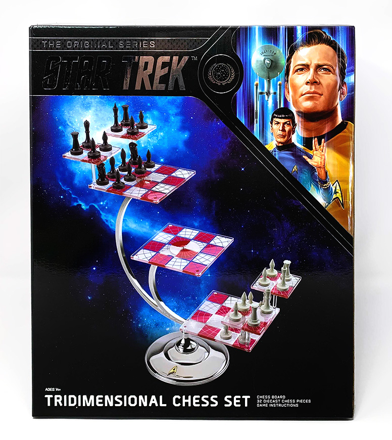 Star Trek Tridimensional 3D Chess Silver King. Single Piece 1994
