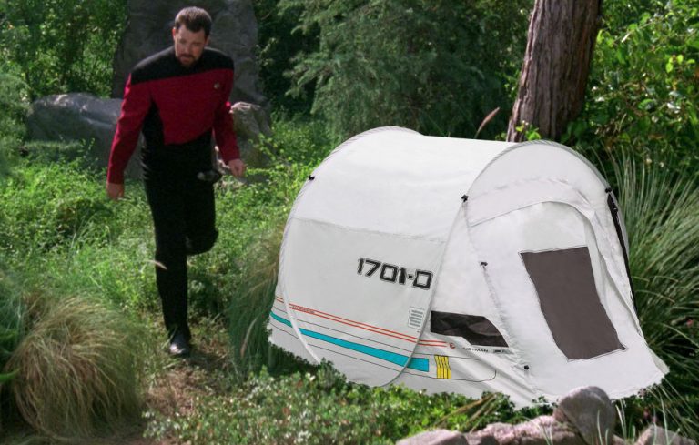 Set a Course for Camping in New STAR TREK: TNG Shuttlecraft Tent (No, This is Not an April Fool’s Day Gag)