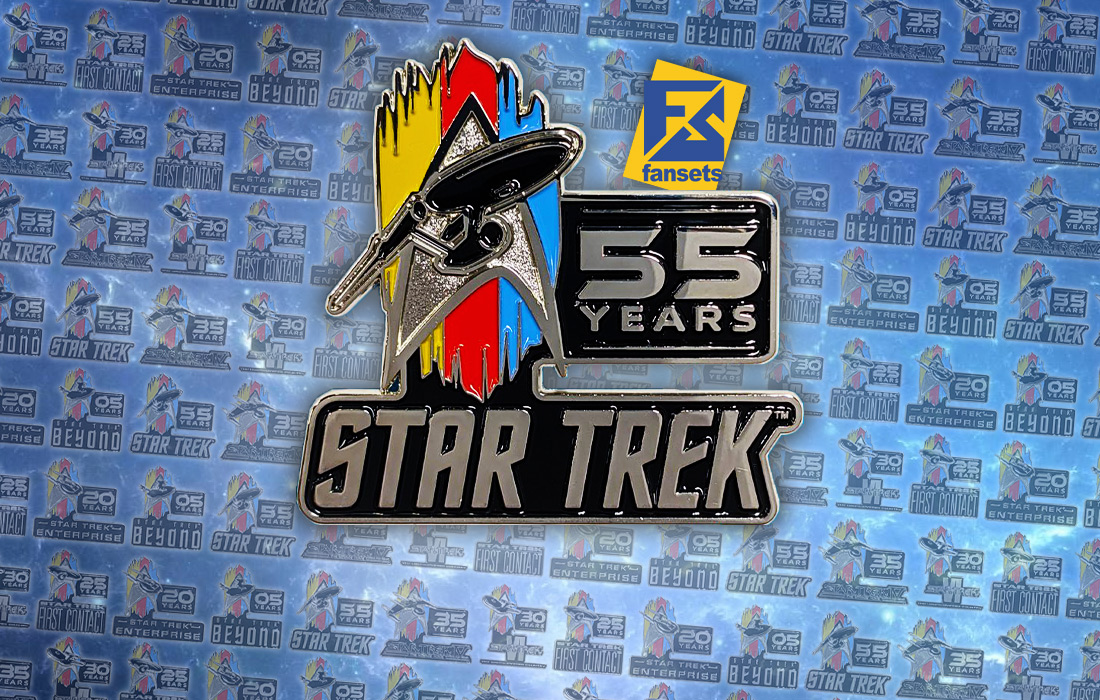 Star Trek 25 Years Green Arrowhead Pin Badge STPIN215G 