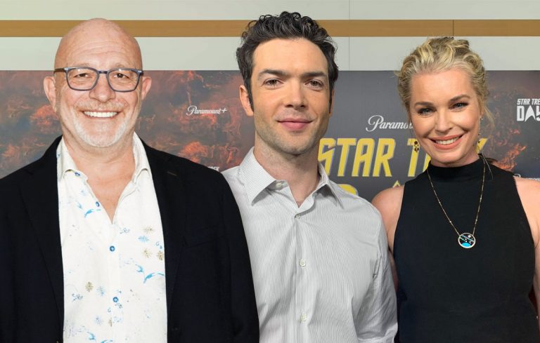 INTERVIEW — Akiva Goldsman and STRANGE NEW WORLDS’ Ethan Peck and Rebecca Romijn on STAR TREK’s Pandemic Productions