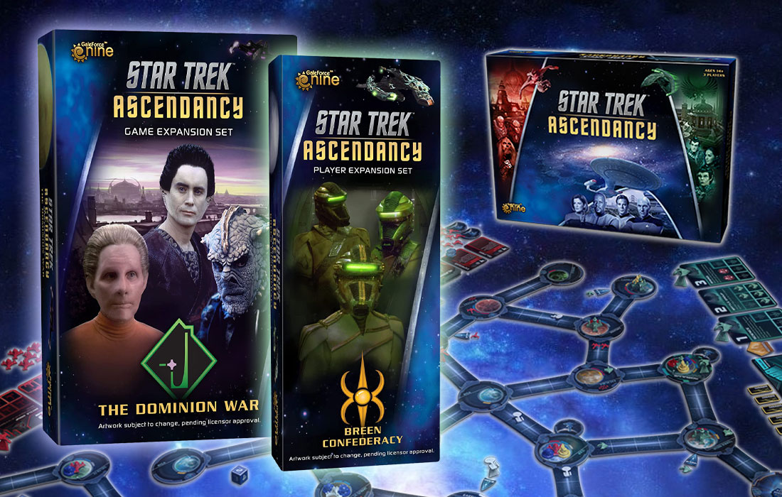Gale Force Nine Star Trek Ascendancy Board Game Bundle with Dominion War Game Expansion Set (2 Items)並行輸入