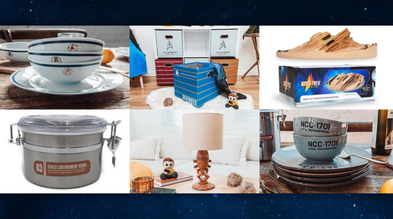 STAR TREK UNLIMITED Debuts New Houseware Items — Storage Containers, Dinnerware Sets, a Vasquez Rocks Sculpture, and More