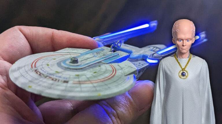 Review — Hallmark’s 2024 STAR TREK Ornaments: ‘The Keeper’ and ‘Nexus Damaged’ USS Enterprise-B