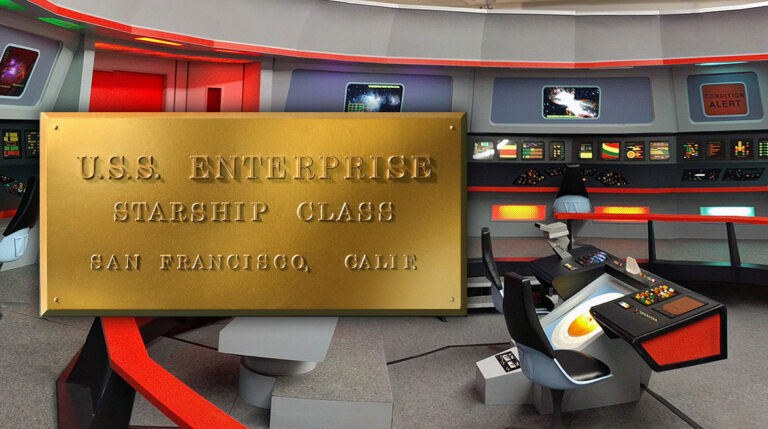 Master Replicas Announces Full-Sized Original STAR TREK Enterprise Dedication Plaque